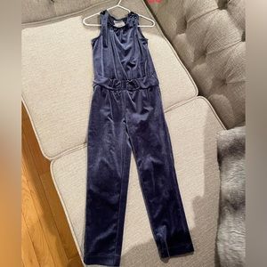 Blue velvet romper 4T Genuine kids